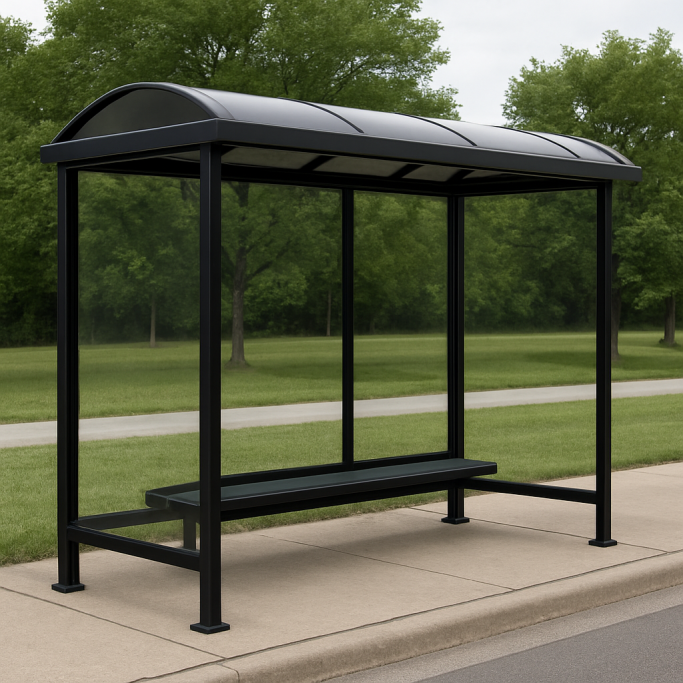 Transit Shelters Fabricated Steel Transit Shelter by Gateway Fabrications Hull for sale in the UK. Bespoke and custom sizes and colours available.