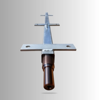 Stub Axle Male Stub axle male for caravan chassis – SAP: R-STB-XXXXX-AC-XX-N – durable axle stub component.