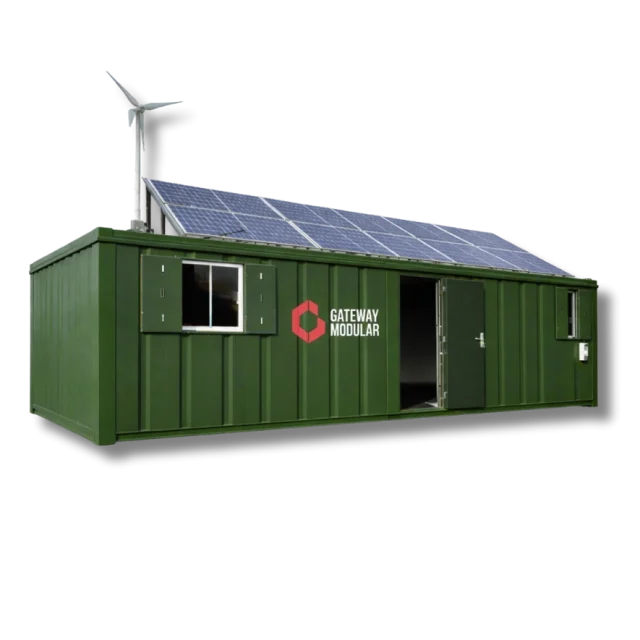 Gateway Modular's Modular Off-Grid Units - Fully Customisable, sustainable Steel Container Units For Sale UK