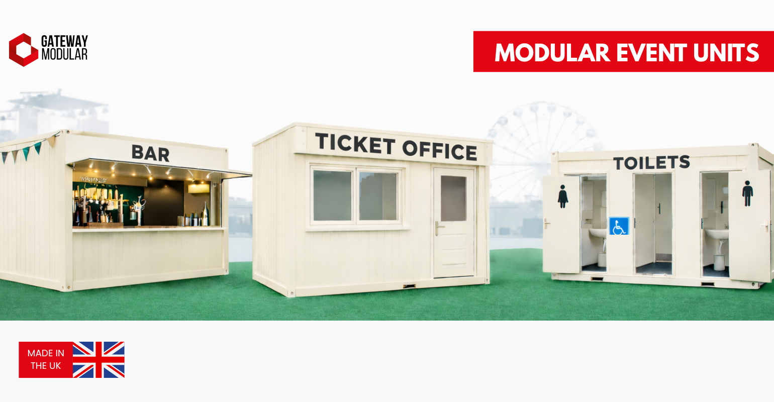Explore Gateway Modular's event and site cabin unit solutions for sale across the UK.