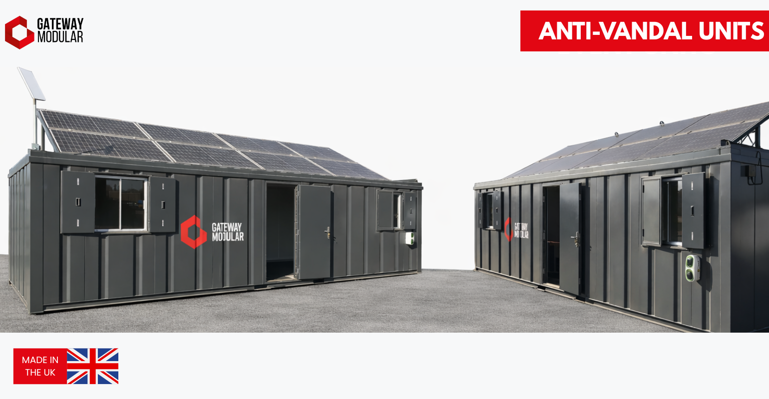 Explore Gateway Modular's robust and custom Anti-Vandal Cabin Units For Sale UK
