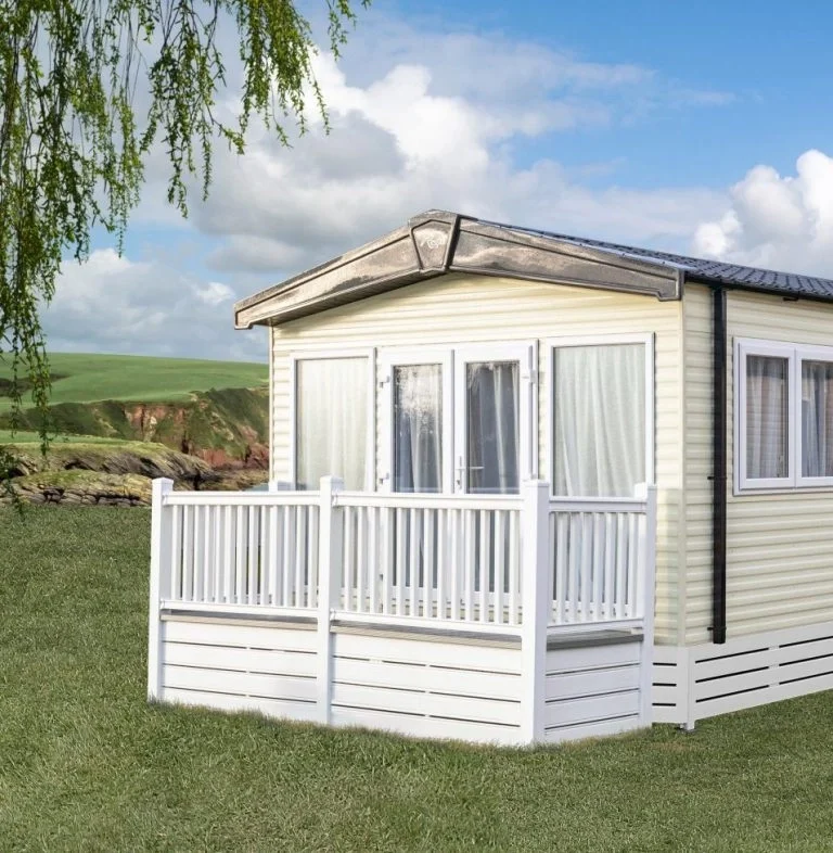 Park home mounted on steel chassis foundation from Gateway Chassis Solutions