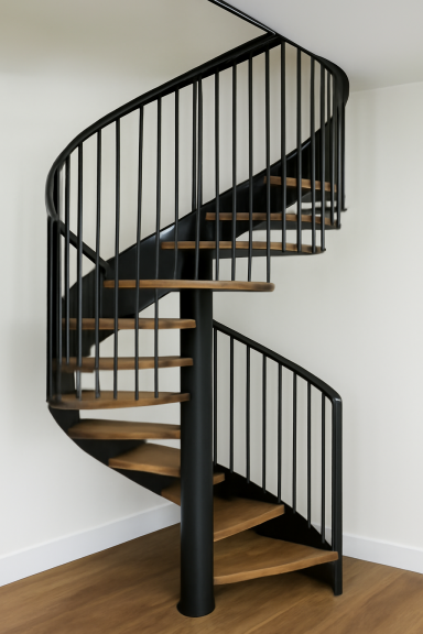 Spiral Staircase Railings Fabricated Steel Spiral Staircase Railings by Gateway Fabrications available nationwide.