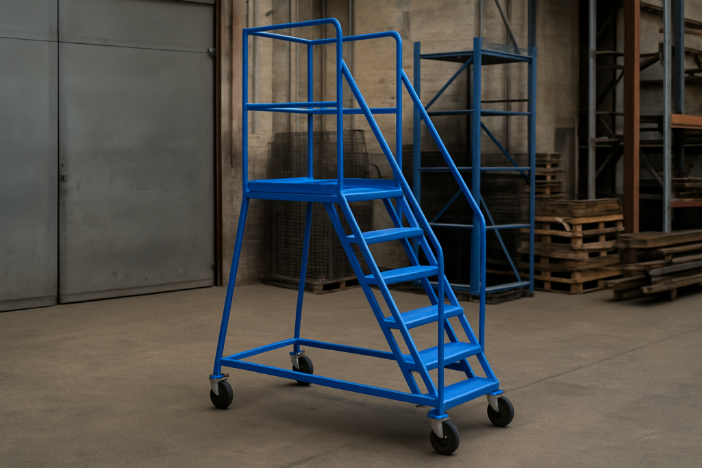 Roller Ladder Fabricated steel roller ladder platform manufactured by Gateway Chassis in Hull delivering Nationwide