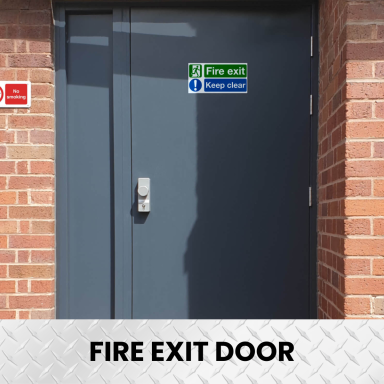 Fire exit door fricated by Gateway Fabrications Hull available for sale across the UK. Custom built.